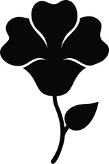 poppy flower silhouette