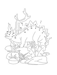Stegosaurus Connect the Dots Activity Page for Kids – Fun Dot to Dot Dinosaur Puzzle