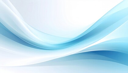 Fototapeta premium Flowing blue waves in an abstract design graphic art digital environment serene composition aesthetic viewpoint