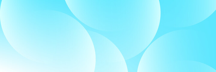 Minimalist banner background, pastel colorful, Light Blue gradations. Circle effect style geometric, abstract background. Vector Illustration