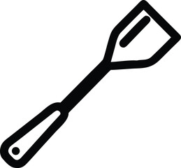spatula line art silhouette