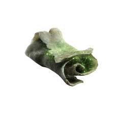 Glowing Celestial Scroll Mystical Stone Artifact