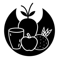 vector illustration of an apple