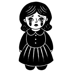 Fototapeta premium little girl with a heart