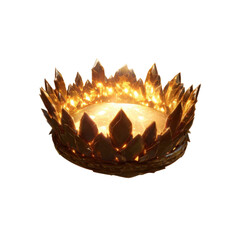 Luminous Crystal Crown A Glowing Symbol of Power and Majesty