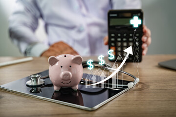 Medical expenses at the hospital include doctor fees, treatment costs, and insurance claims to...