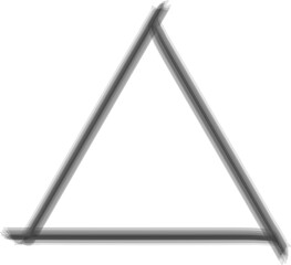 Triangle grunge frame