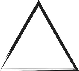Triangle grunge frame