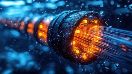 Underwater Fiber Optic Cable: Futuristic Data Transmission