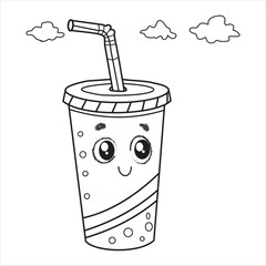 Drinks art design black and white