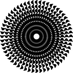 Grunge style set of circle shape. Design elements