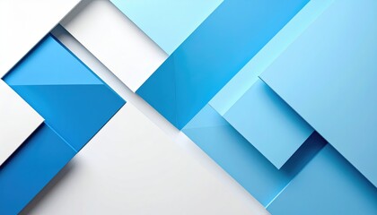 Fototapeta premium Dynamic blue geometric patterns digital design abstract art modern aesthetics creative visualization
