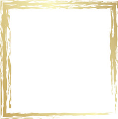 Grunge golden frame. Luxury design