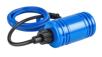 Electric Air Pump for Inflating background isolated on a Transparent background, PNG file.