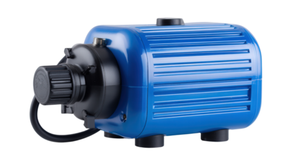 Electric Air Pump for Inflating background isolated on a Transparent background, PNG file.