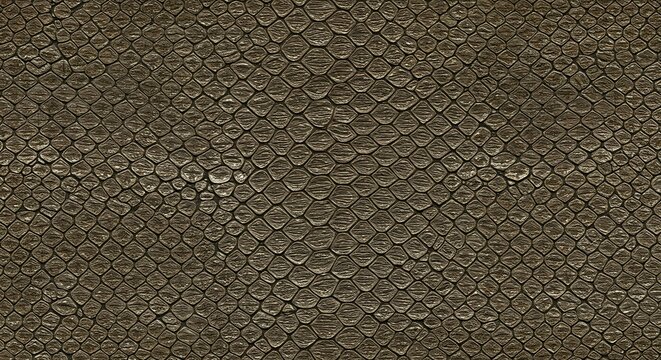 Seamless brown reptile skin texture with realistic scales. A detailed snakeskin pattern perfect for natural backgrounds and design.