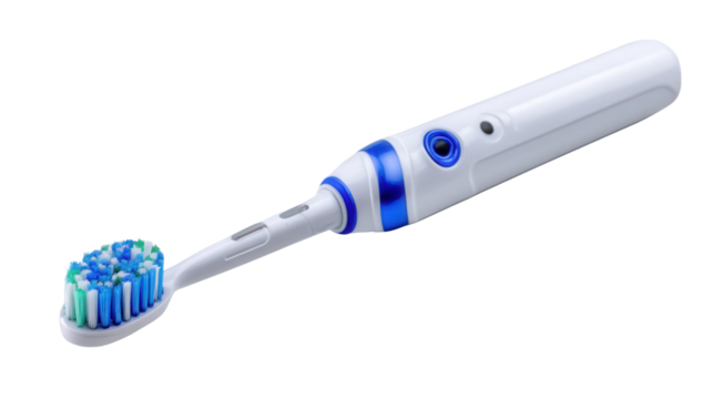 Electric Toothbrush background isolated on a Transparent background, PNG file. - Powered by Adobe