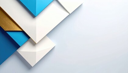 Fototapeta premium Dynamic geometric design in modern art abstract composition digital artwork minimalist style collected perspectives aesthetic innovation