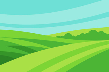 Obraz premium Minimalist Vector Art Landscape Illustration Simple Modern Design Graphic Element