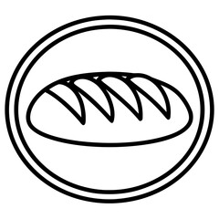 Sliced Bread Flat Icons – Modern Bakery