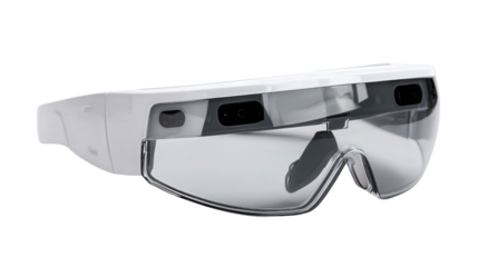 Green Building Technologies with Solar Panels background isolated on a Transparent background, PNG file.