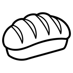 Sliced Bread Flat Icons – Modern Bakery