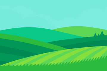 Minimalist Vector Art Landscape Illustration Simple Modern Design Graphic Element