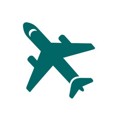 Obraz premium airplane icon on white background, air plane sign vector