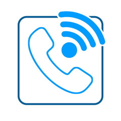 phone icon vector illustration, Call icon
