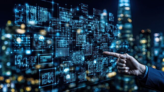 Navigating the Digital Metropolis: A Futuristic Vision of Data Interaction