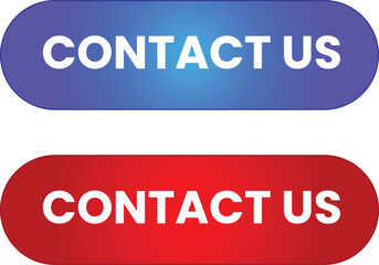 Contact us button vector graphic for web design element