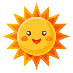 happy sun cartoon