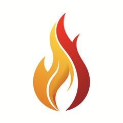 vector illustration of a fire