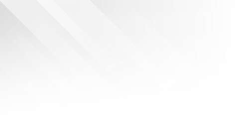 White abstract background with line pattern, banner design. Vector 16:9