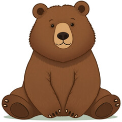 Sitting bear