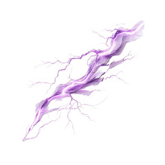 Fototapeta premium Abstract Purple Lightning Bolt, Electric Energy, Digital Art, Power
