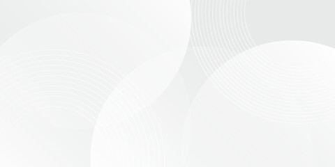 White geometric abstract background overlap layer on bright space with lines effect decoration.