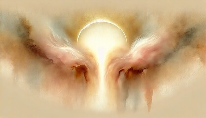 Peaceful descent of the Holy Spirit.

