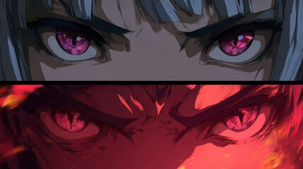 Duality Ignited: Eyes of Flame and Focus