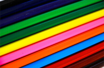 Diagonal colorful pencil texture background for back to school.