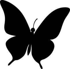 Butterfly Silhouette Icon – Nature, Beauty & Transformation Symbol

