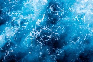 Sea water texture. Top view of mesmerizing water with foam. Can be used in covers, packaging, posters, textures, cards, art and design projects. Awesome vector illustration.
