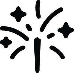 Simple Black and White Star Illustrations