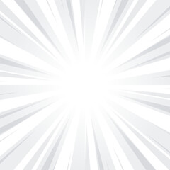 Pewter Gray Glowing Sunburst Background. Grey Color Glow Effect Sunburst Background for Presentation, Banner, Poster, Flyer, Sales. Pop Art Poster for Summer and Spring Theme.