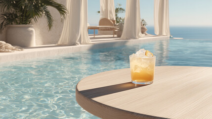 Obraz premium cocktail in the pool