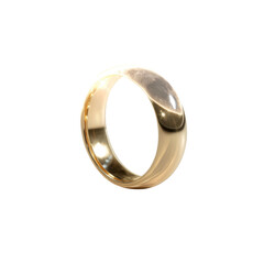 Classic Gold Wedding Band Polished Comfort Fit Ring