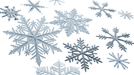 PNG 3d transparent glass render of snowflake white white background celebration. 