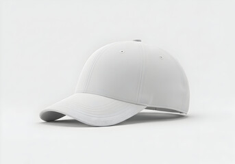 Fototapeta premium Blank White Baseball Cap Mockup Perfect for Branding and Design Projects Customize Your Own Cap Easy to Use Template Great for Branding