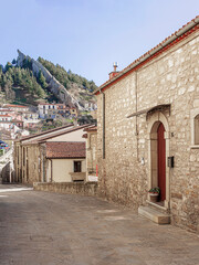 the buildings of the village of Pietrapertosa