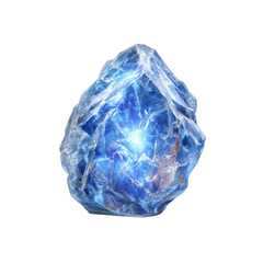 Luminous Blue Crystal Gemstone - Energy and Power Concept